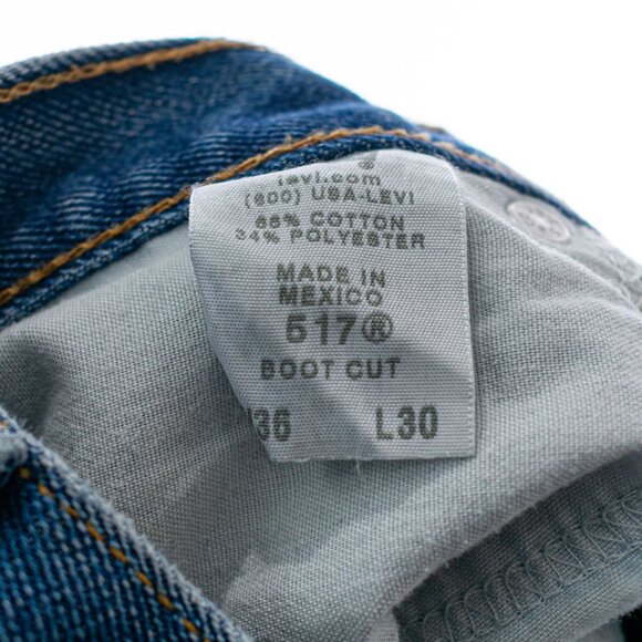 Levis 517 Bootcut Jeans 34 x 29 Cowboy Altered Hemmed - Picture 5 of 16